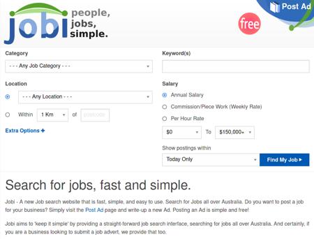 Jobi - Job Search Engine